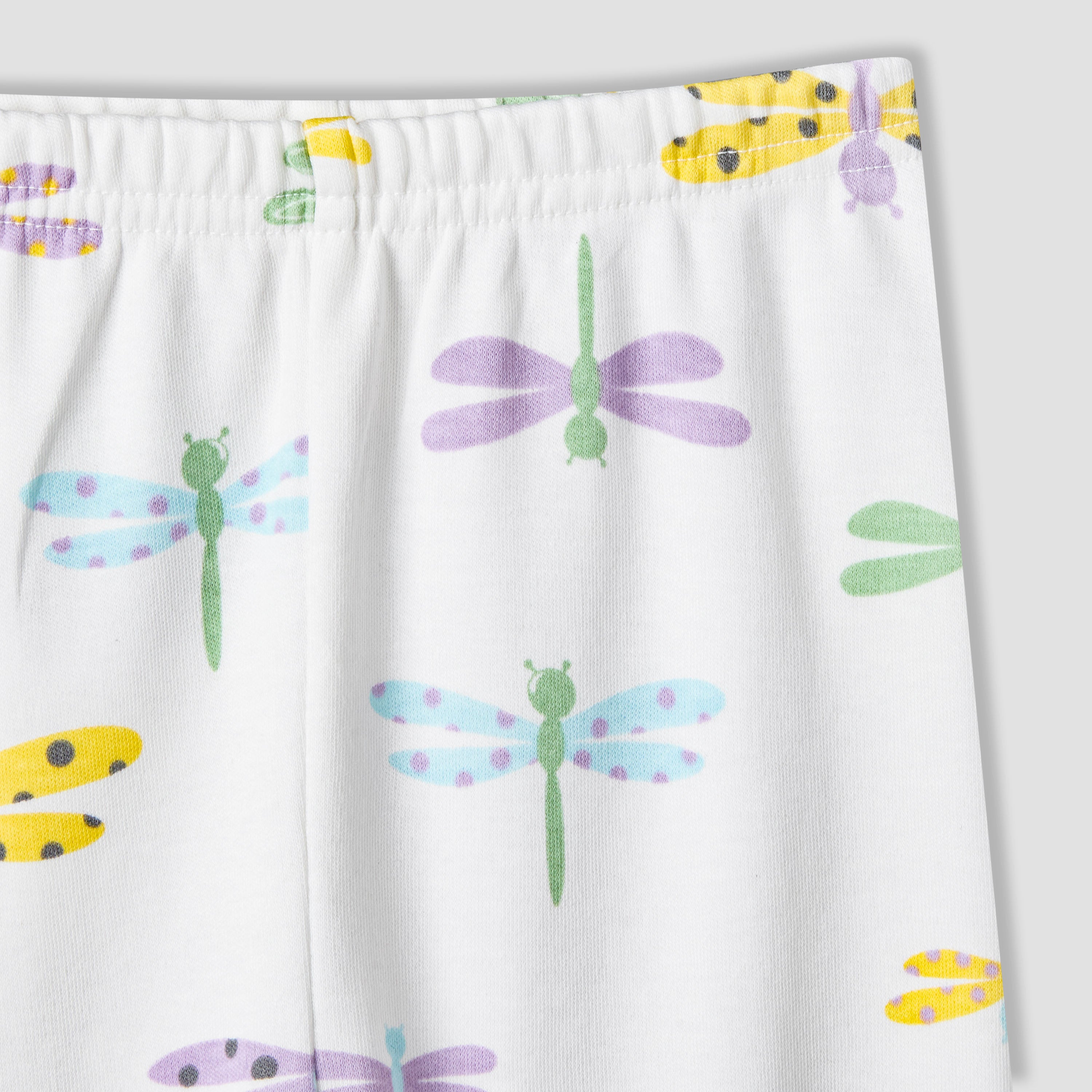 Juniors Cotton Round Neck Long Sleeve Pyjama Set with Dragonfly Print