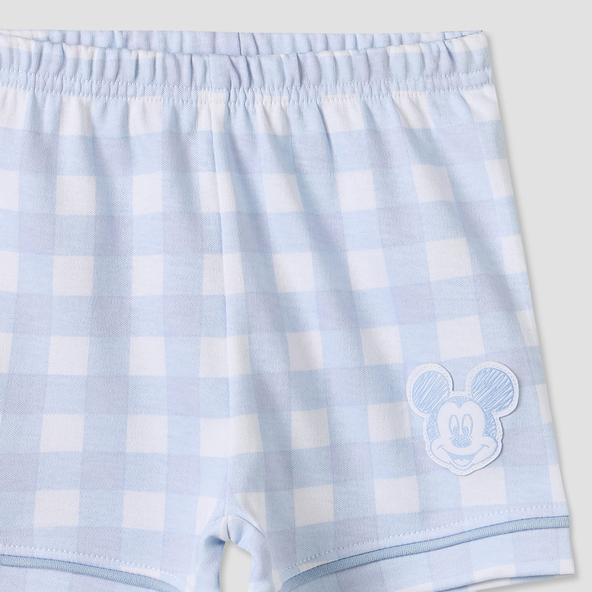 Disney Collared Short Sleeves Shirt and Shorts Set with Mickey Mouse Applique