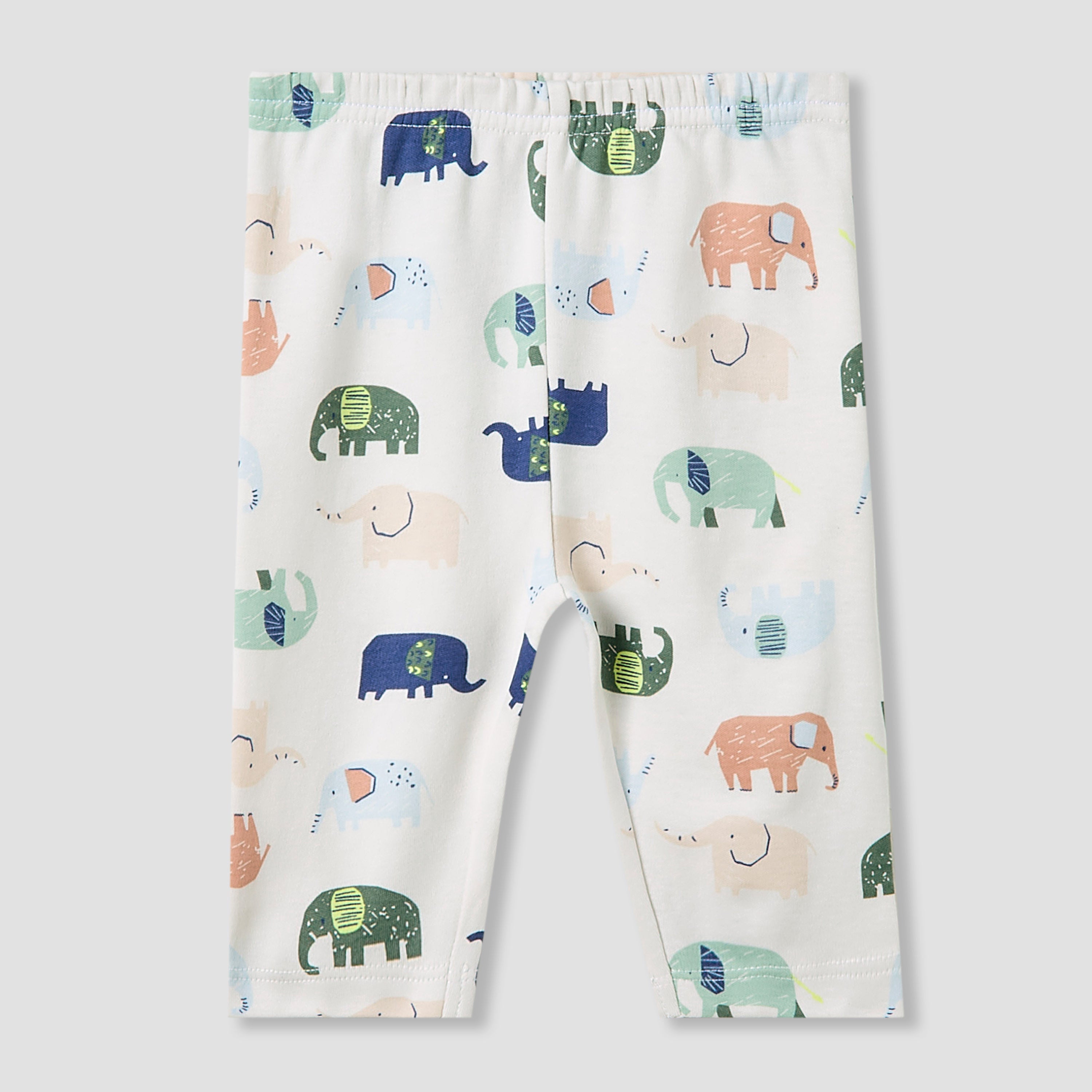 Juniors Pyjama Set with Elephant Print - Cotton - Long Sleeves