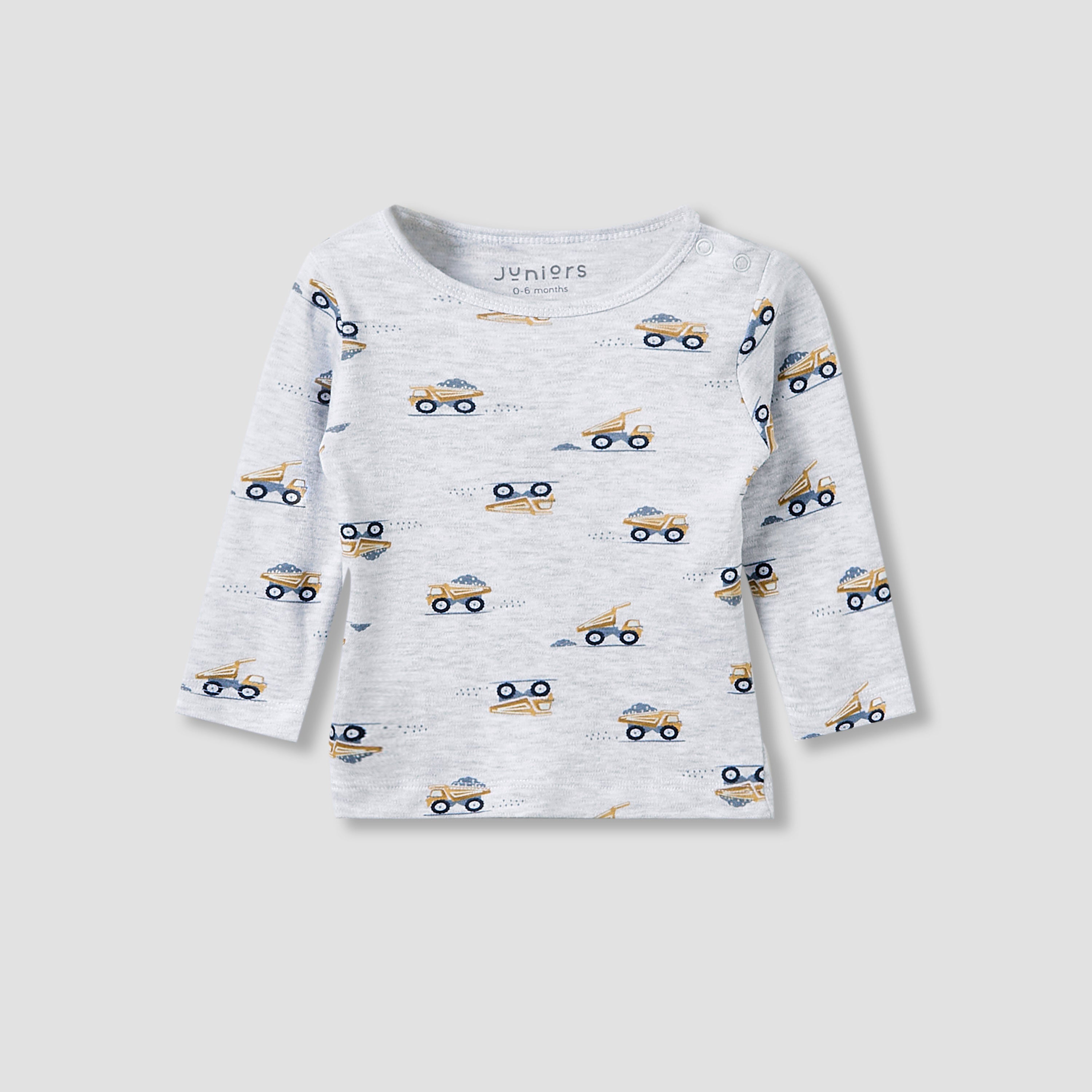 Juniors Pyjama Set with Truck Print - Cotton - Long Sleeves