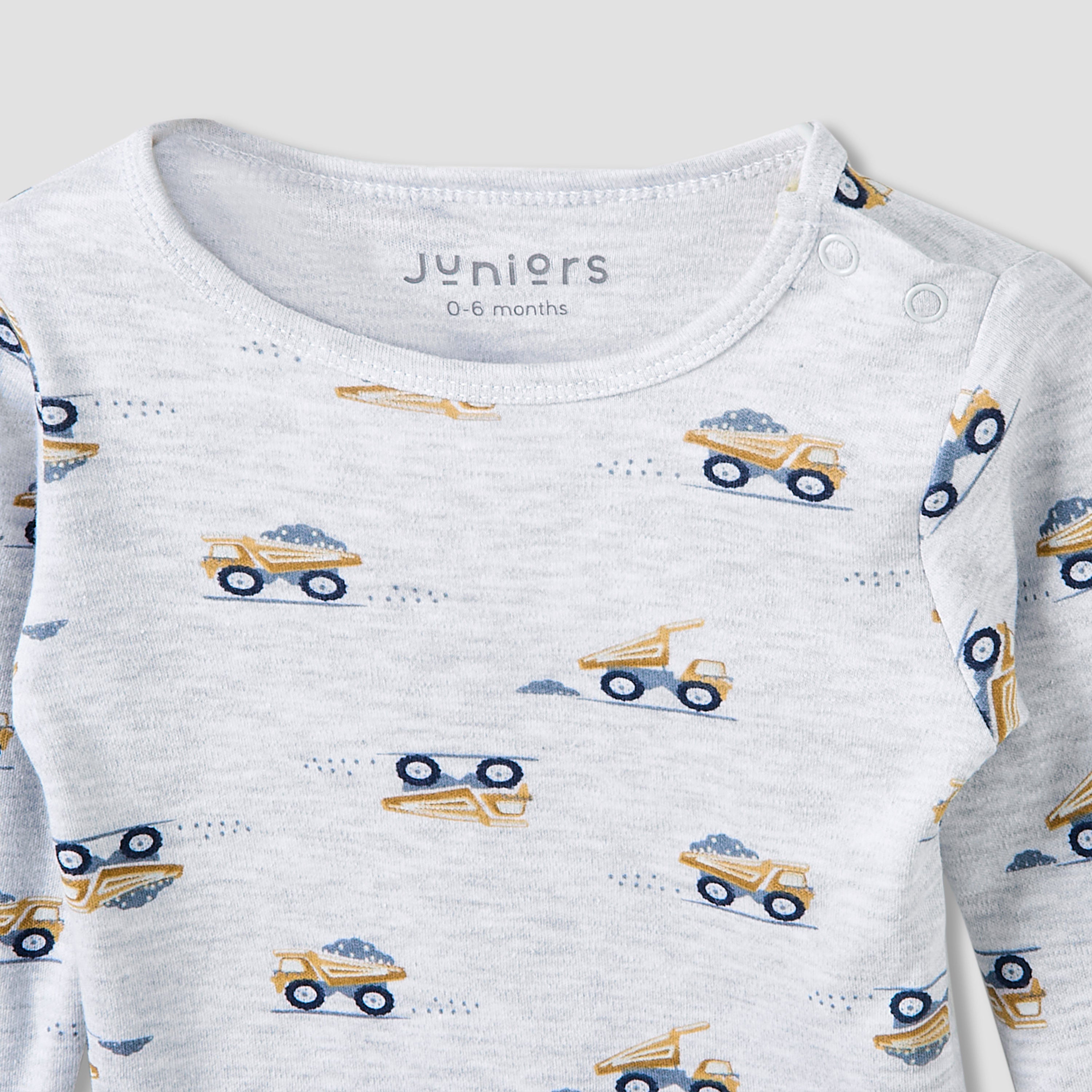 Juniors Pyjama Set with Truck Print - Cotton - Long Sleeves