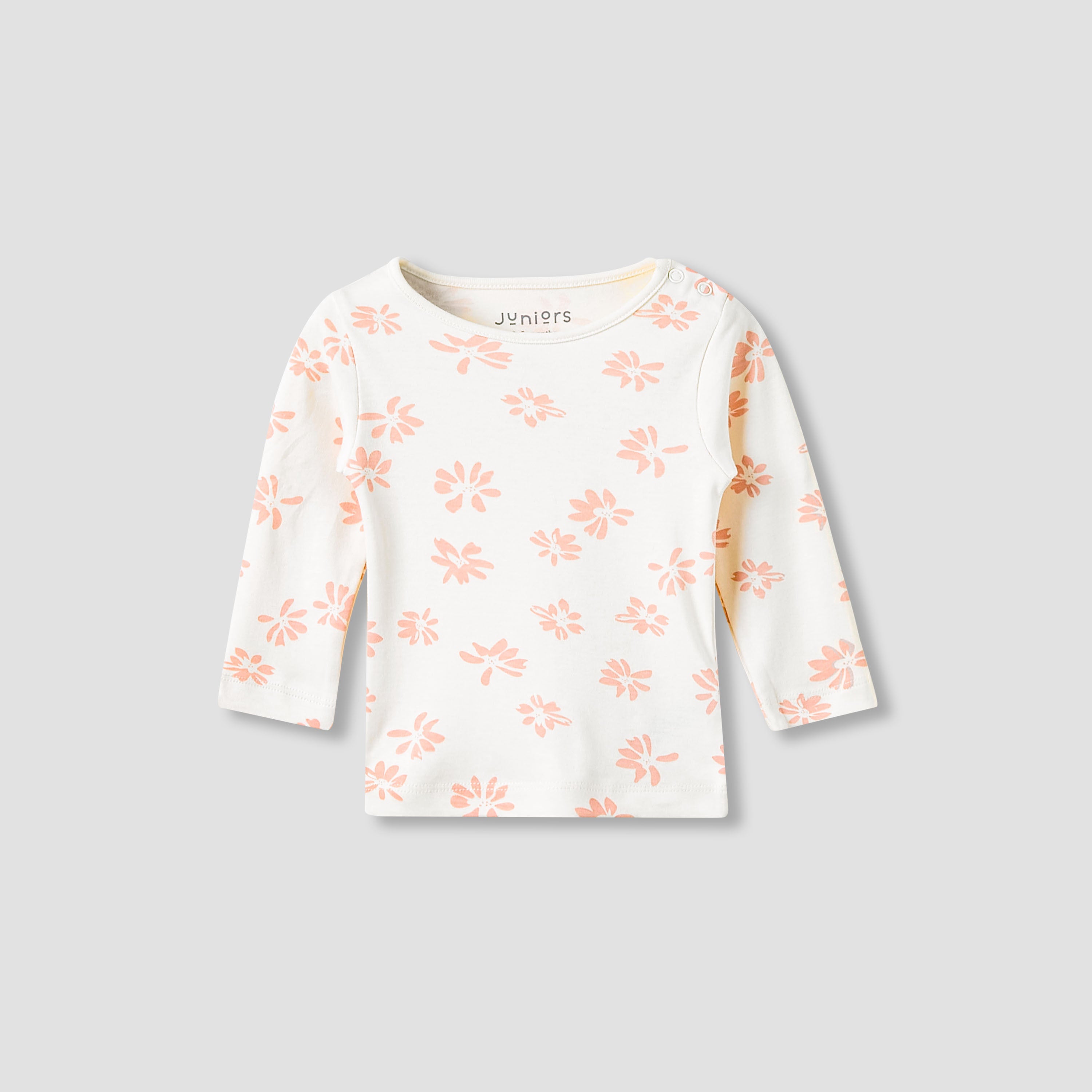 Juniors Pyjama Set with Floral Print - Cotton - Long Sleeves
