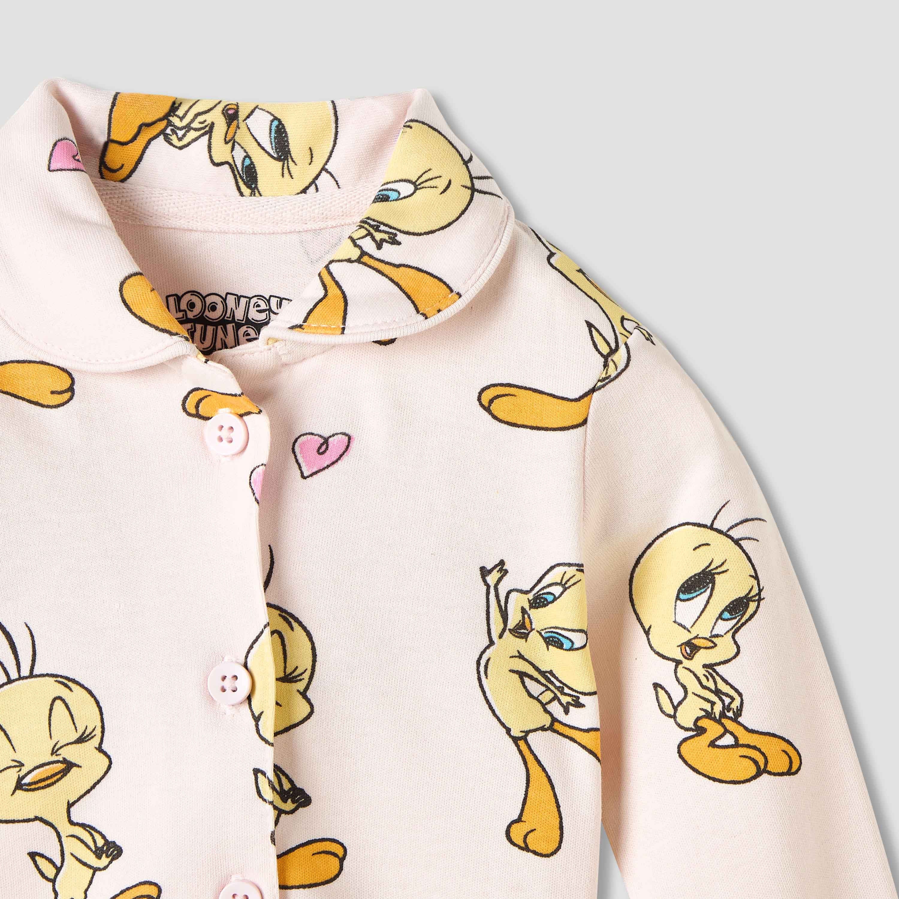 Disney Tweety Print Shirt and Pyjama Set