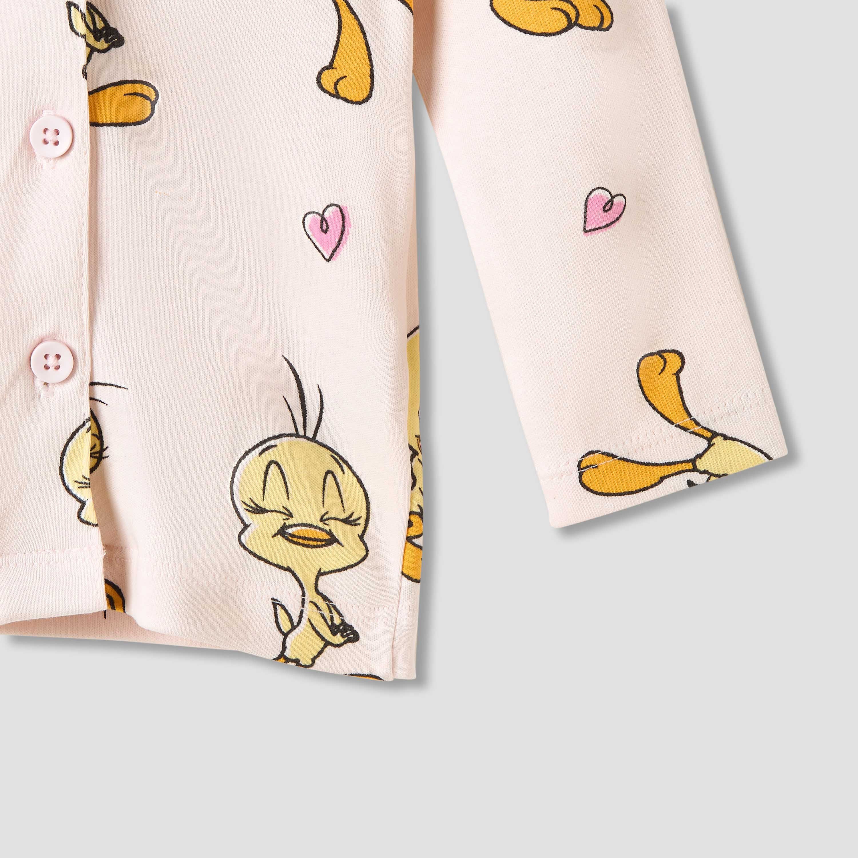 Disney Tweety Print Shirt and Pyjama Set