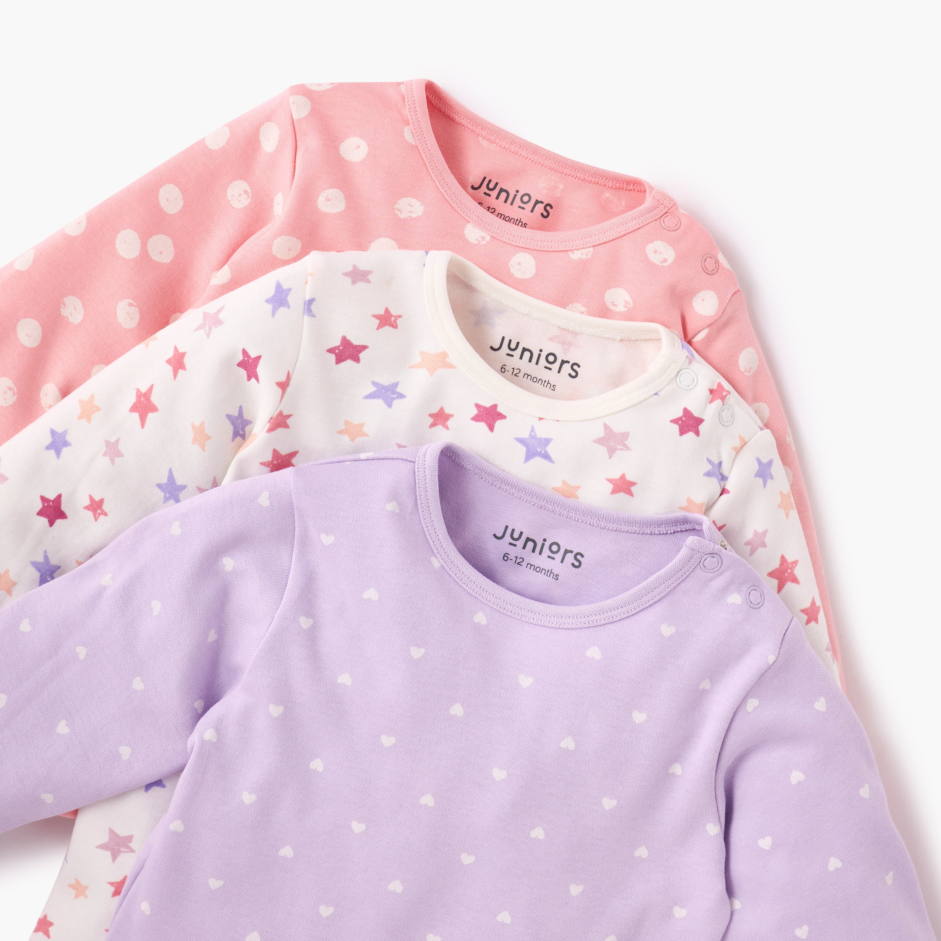 Juniors Printed T-shirt and Pyjama - Set of 3