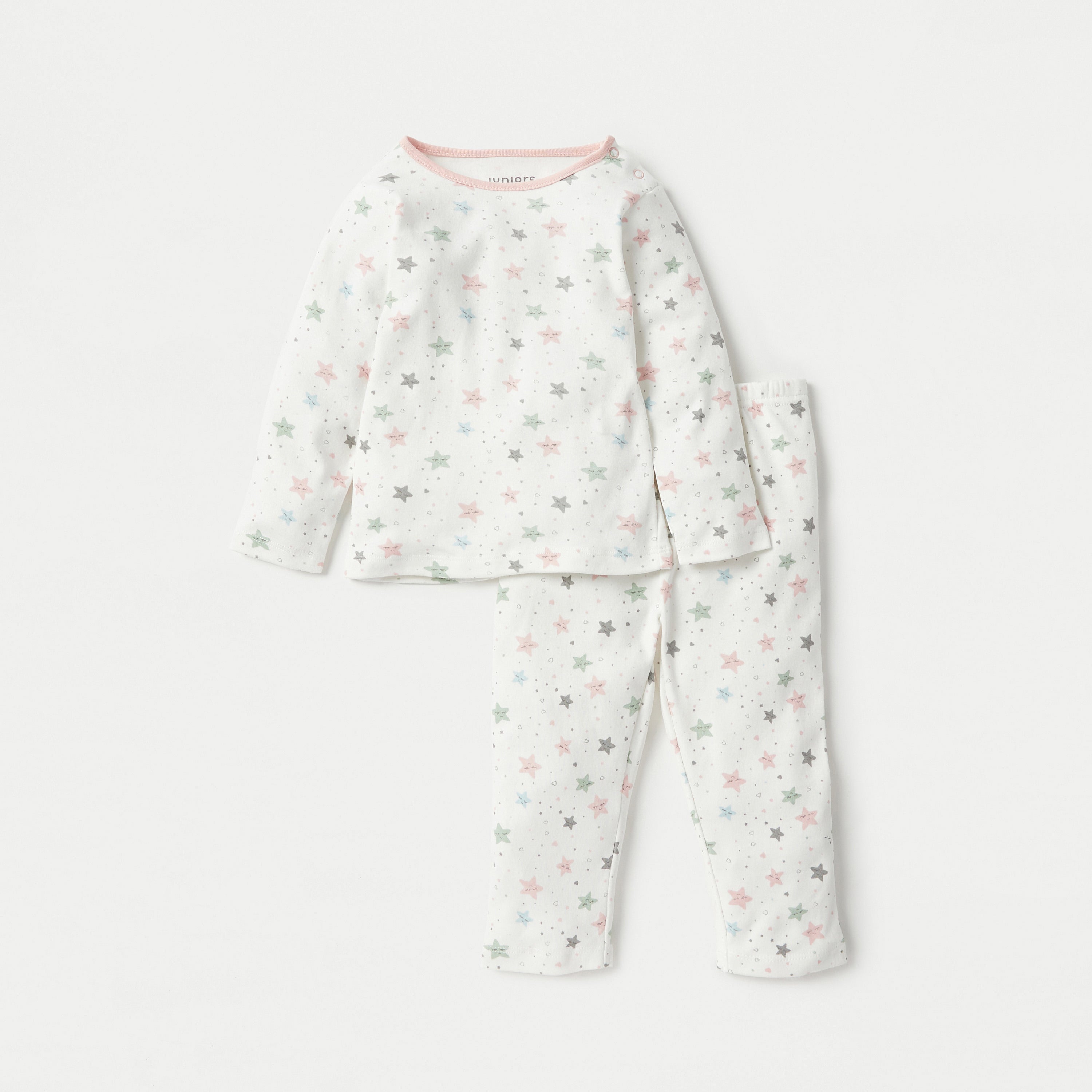 Juniors Star Print T-shirt and Pyjama Set
