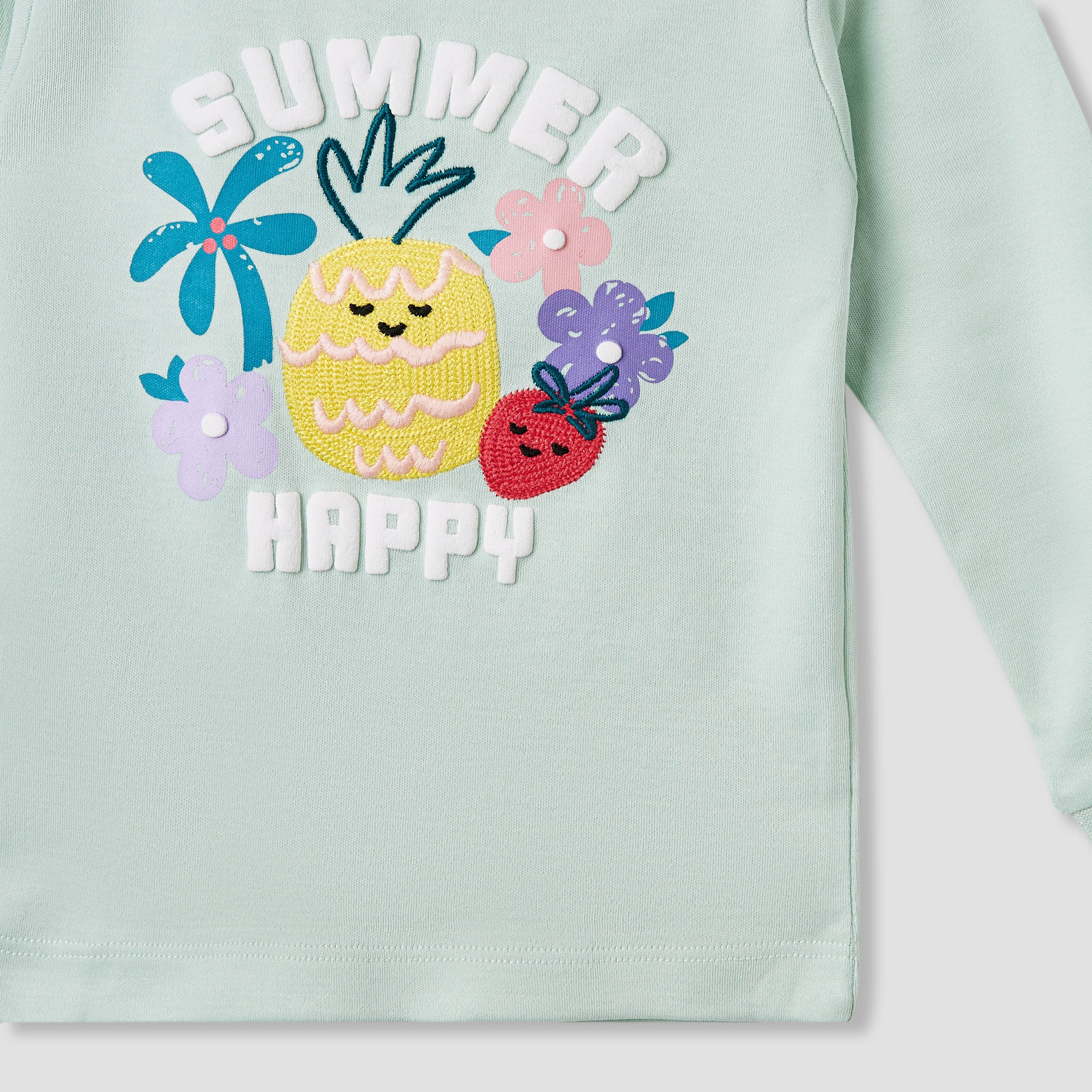 Juniors Printed T-shirt and Pyjama Set