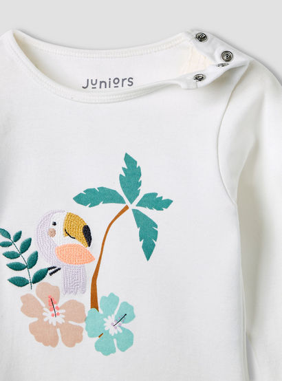 Juniors Printed T-shirt and Pyjama Set-baby-girls-clothing-nightwear-pyjamasets-image-5