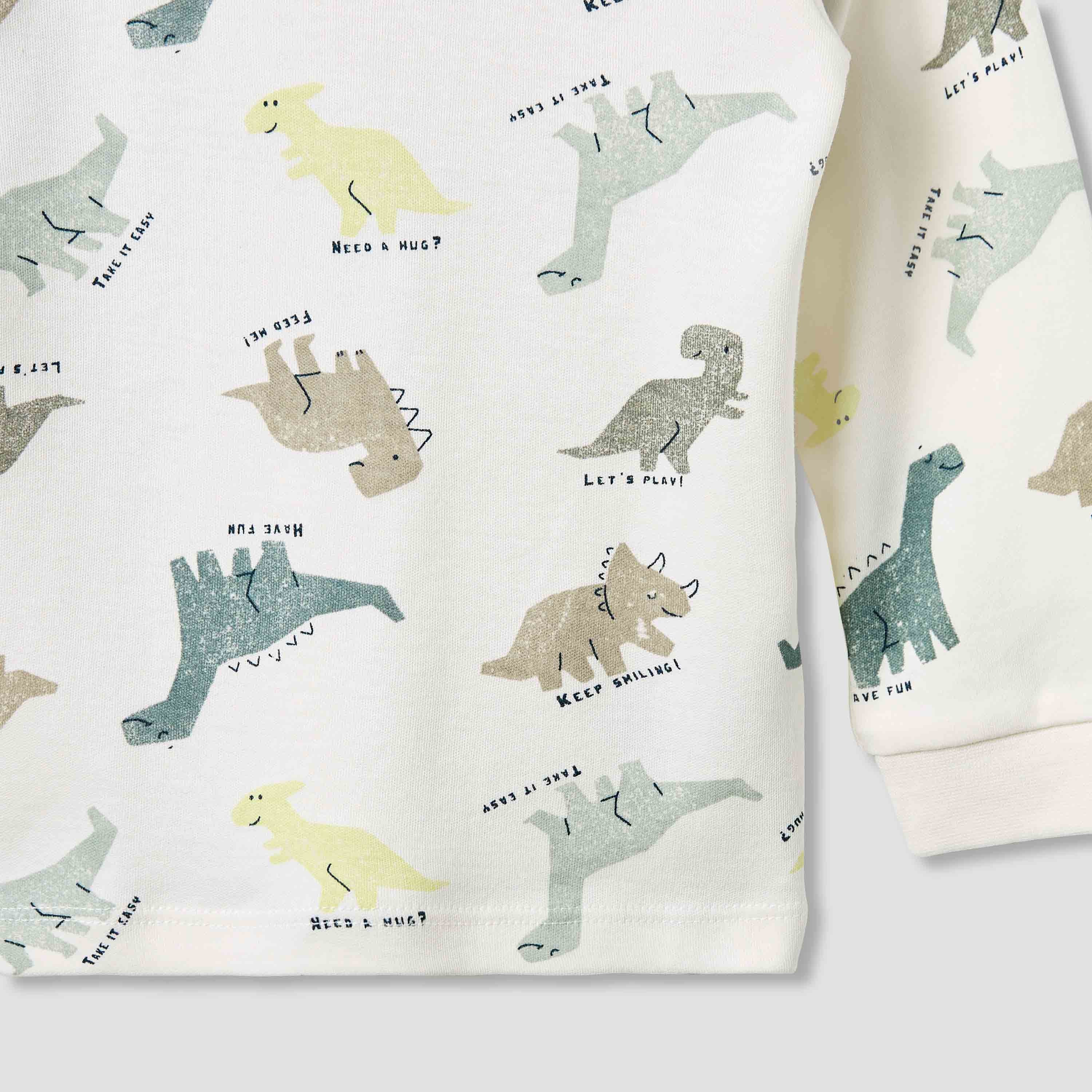 Juniors Dinosaur Print T-shirt and Pyjama Set