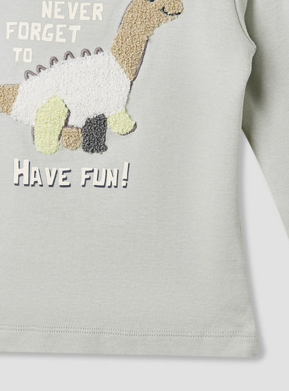 Juniors Dinosaur Print T-shirt and Pyjama Set-baby-boys-clothing-nightwear-pyjamasets-image-6