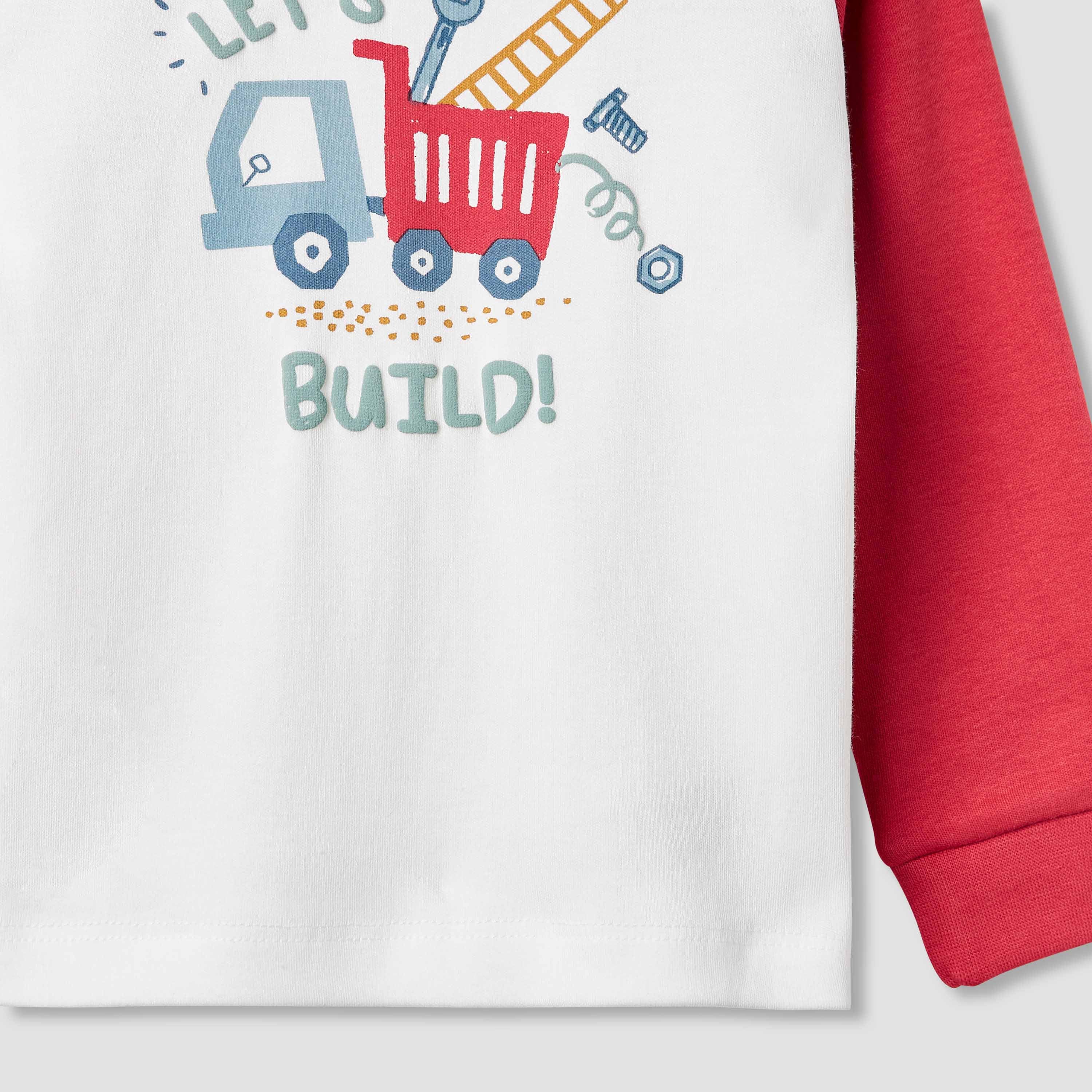 Juniors Graphic Print T-shirt and Pyjama Set