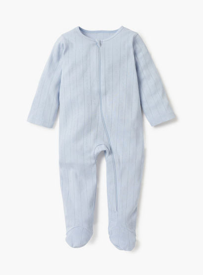 Juniors Striped Closed Feet Sleepsuit with Long Sleeves - Set of 7-baby-girls-clothing-nightwear-sleepsuits-image-8