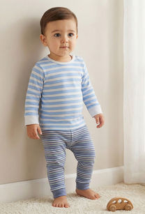 Juniors Bunny Print T-shirt and Pyjama Set-undefined-image-1