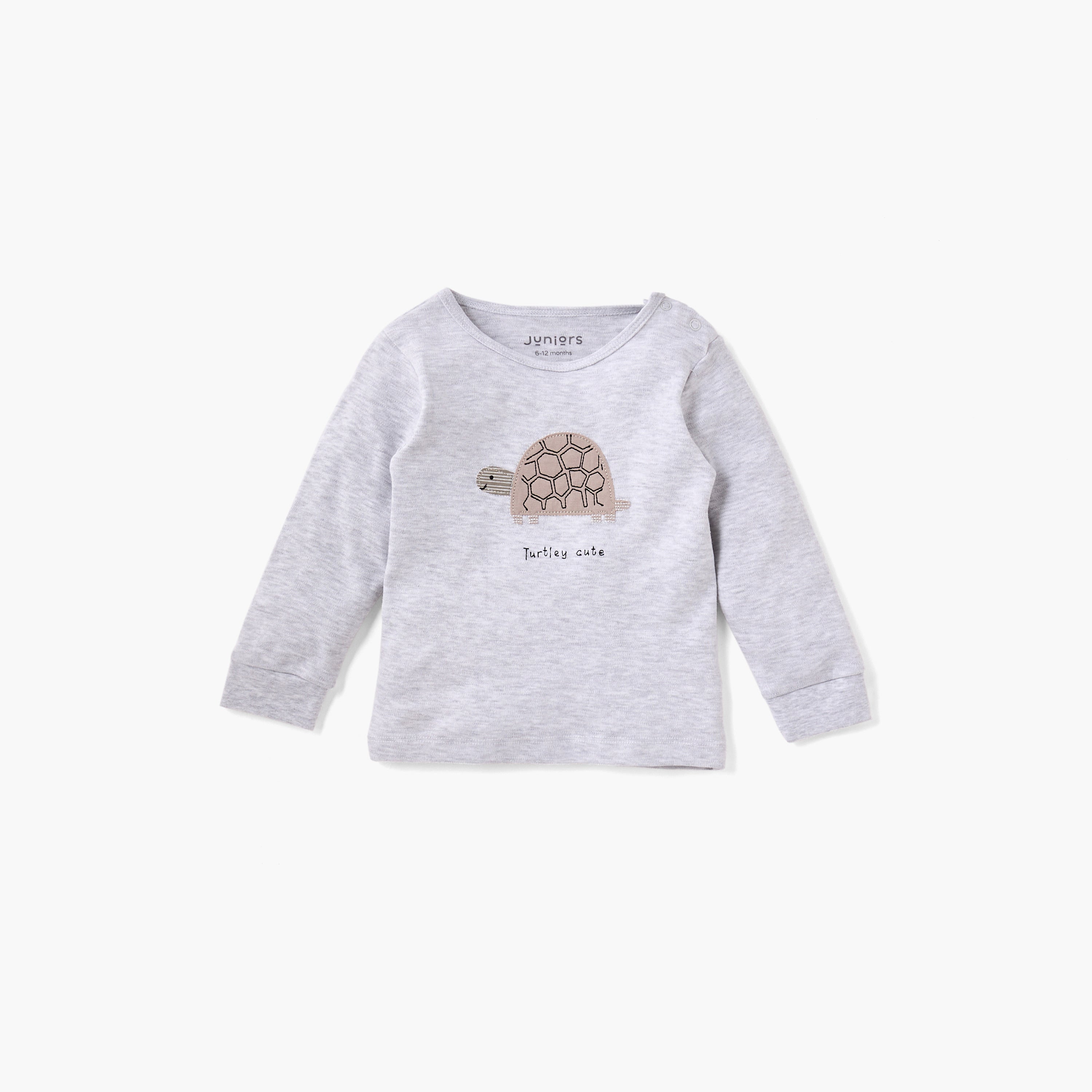 Juniors Turtle Print T-shirt and Pyjama Set