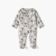 Juniors All-Over Wild Animal Print Closed Feet Sleepsuit with Long Sleeves-undefined-image-1