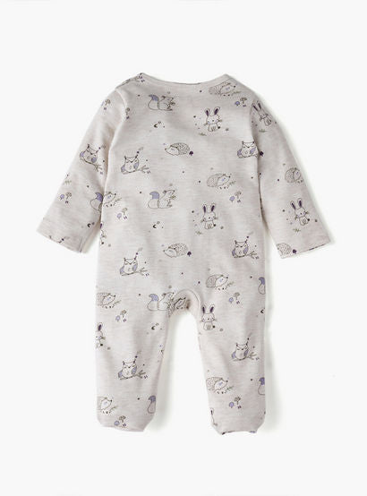 Juniors Printed Sleepsuit with Long Sleeves and Zip Closure-baby-boys-clothing-nightwear-sleepsuits-image-3