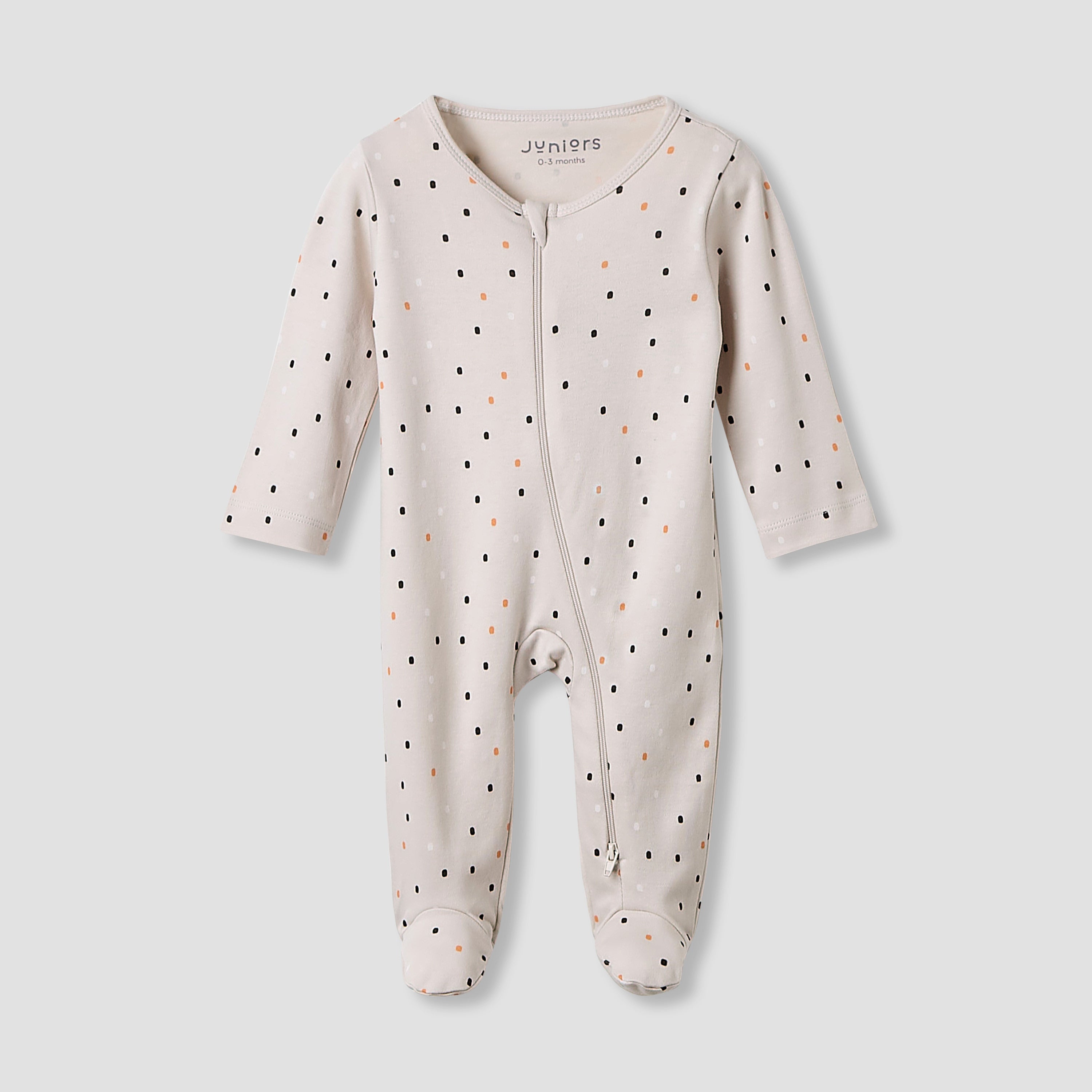 Juniors Crew Neck Sleepsuit with Bib - Cotton - Long Sleeves
