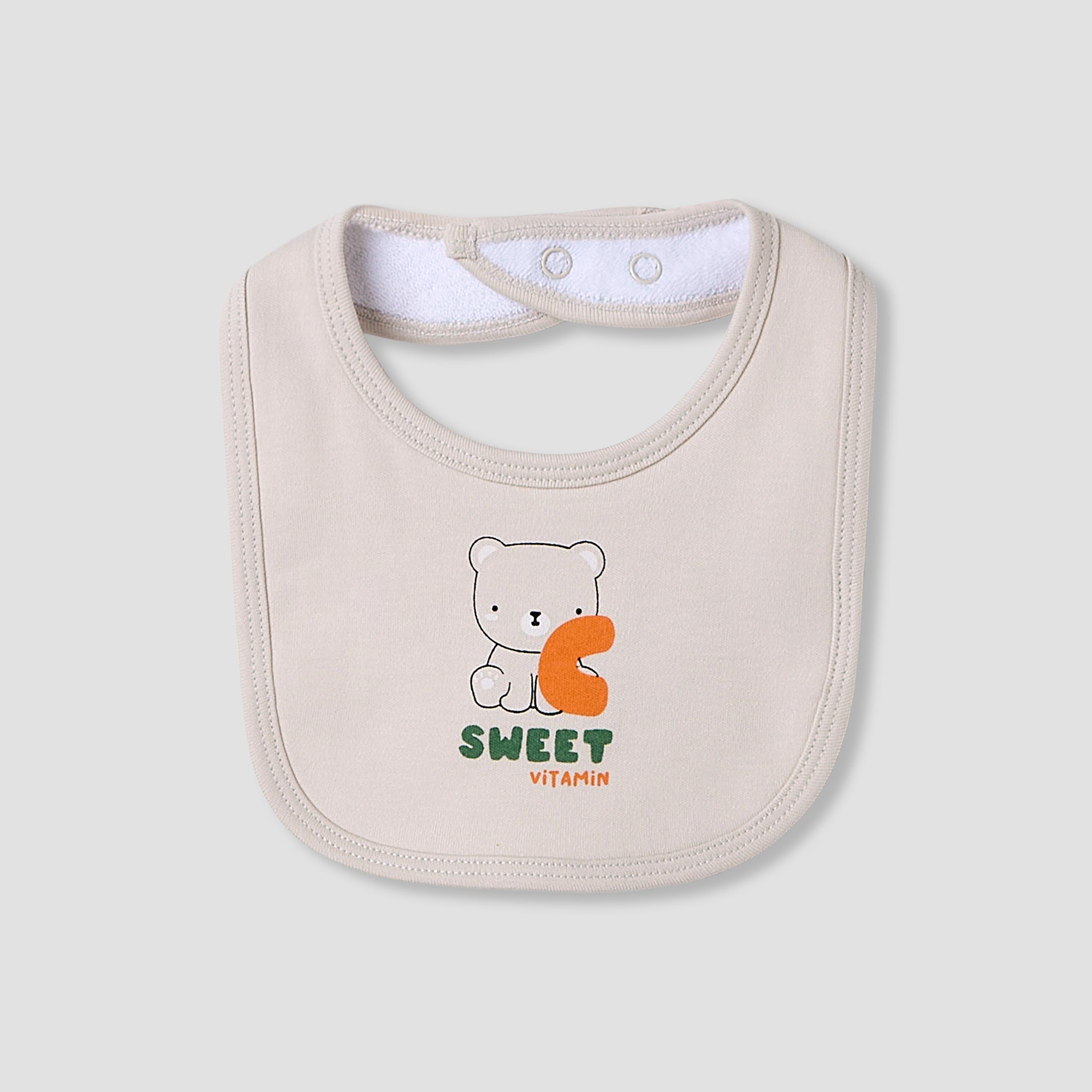 Juniors Crew Neck Sleepsuit with Bib - Cotton - Long Sleeves
