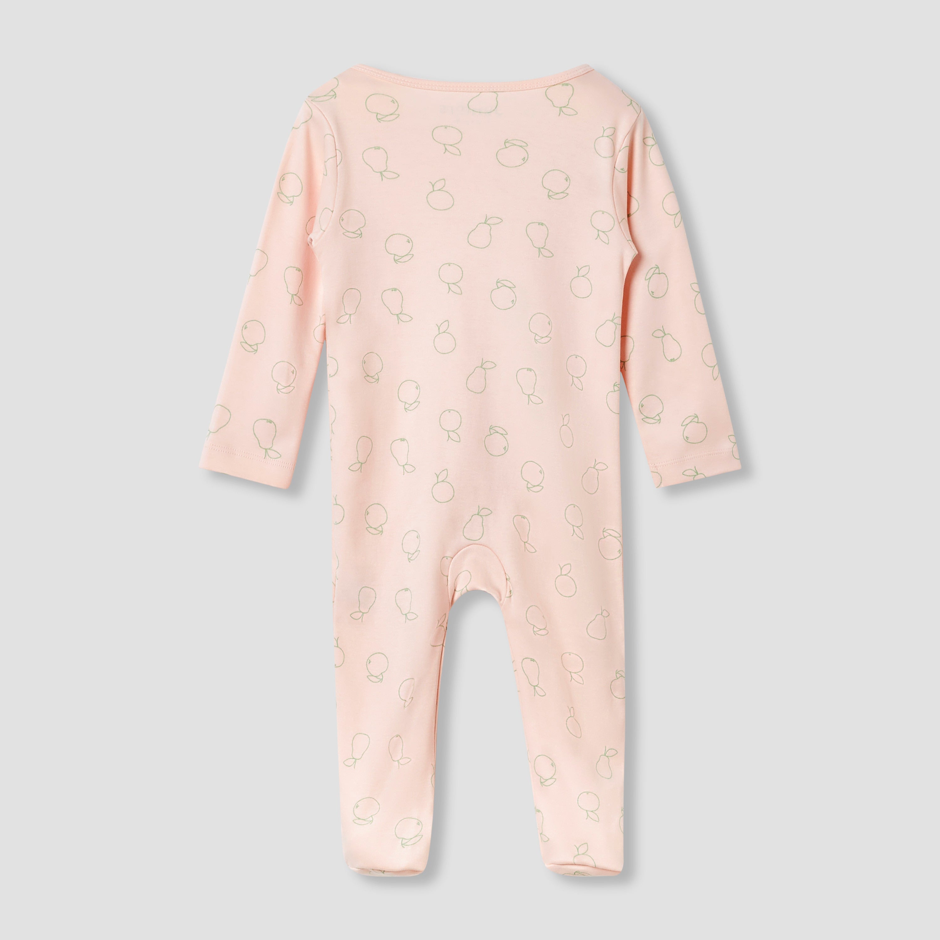 Juniors Round Neck Sleepsuit with Closed Feet - Cotton - Long Sleeves