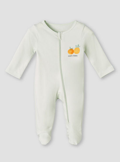 Pack of 3 Juniors Cotton Round Neck Long Sleeves Sleepsuit with Zip Closure-baby-girls-clothing-nightwear-sleepsuits-image-3