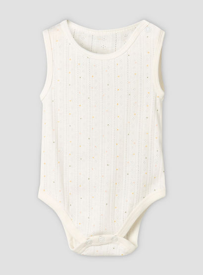 Pack of 5 Juniors Cotton Sleeveless Bodysuit with Fun Print-baby-girls-clothing-bodysuits-image-4