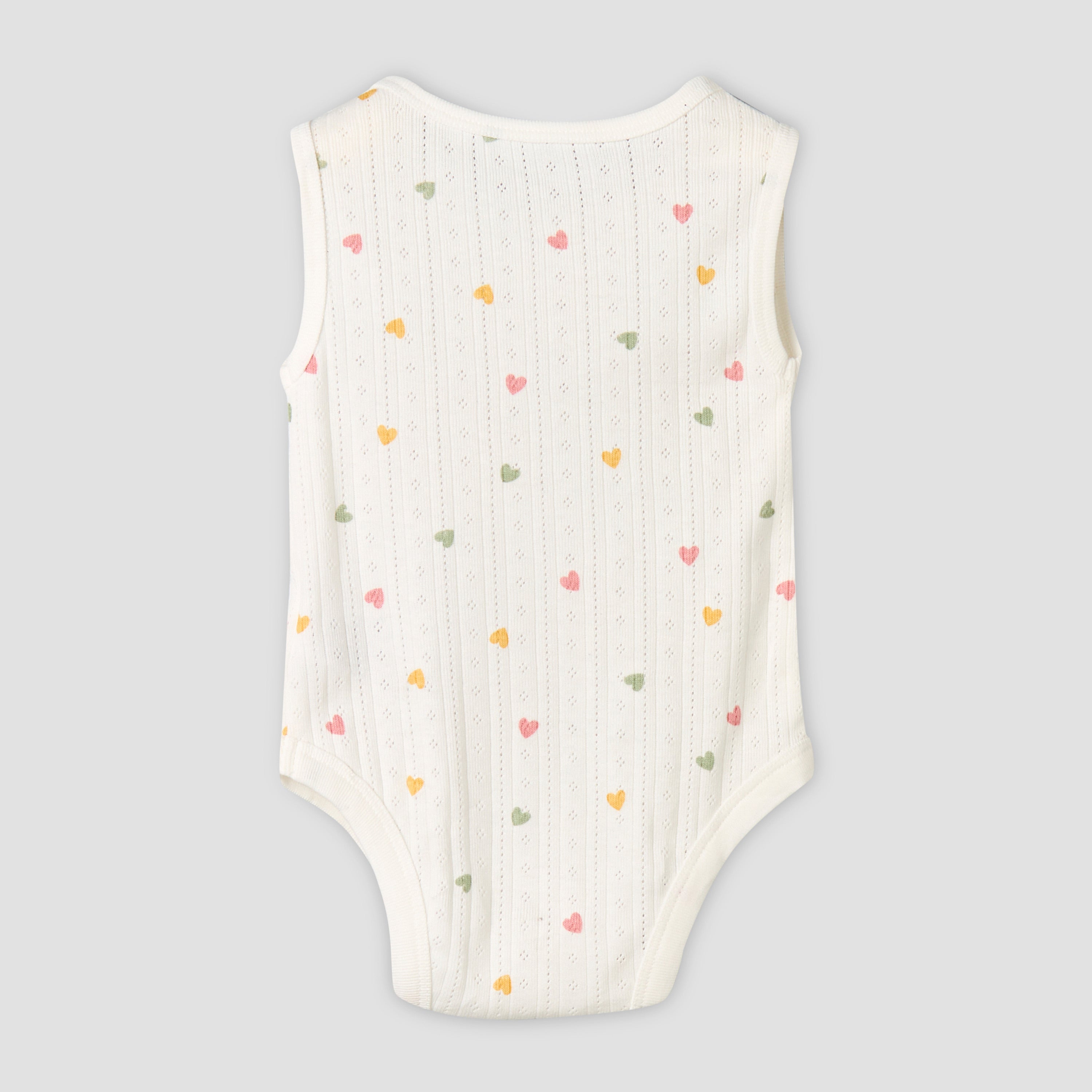 Pack of 5 Juniors Cotton Sleeveless Bodysuit with Fun Print