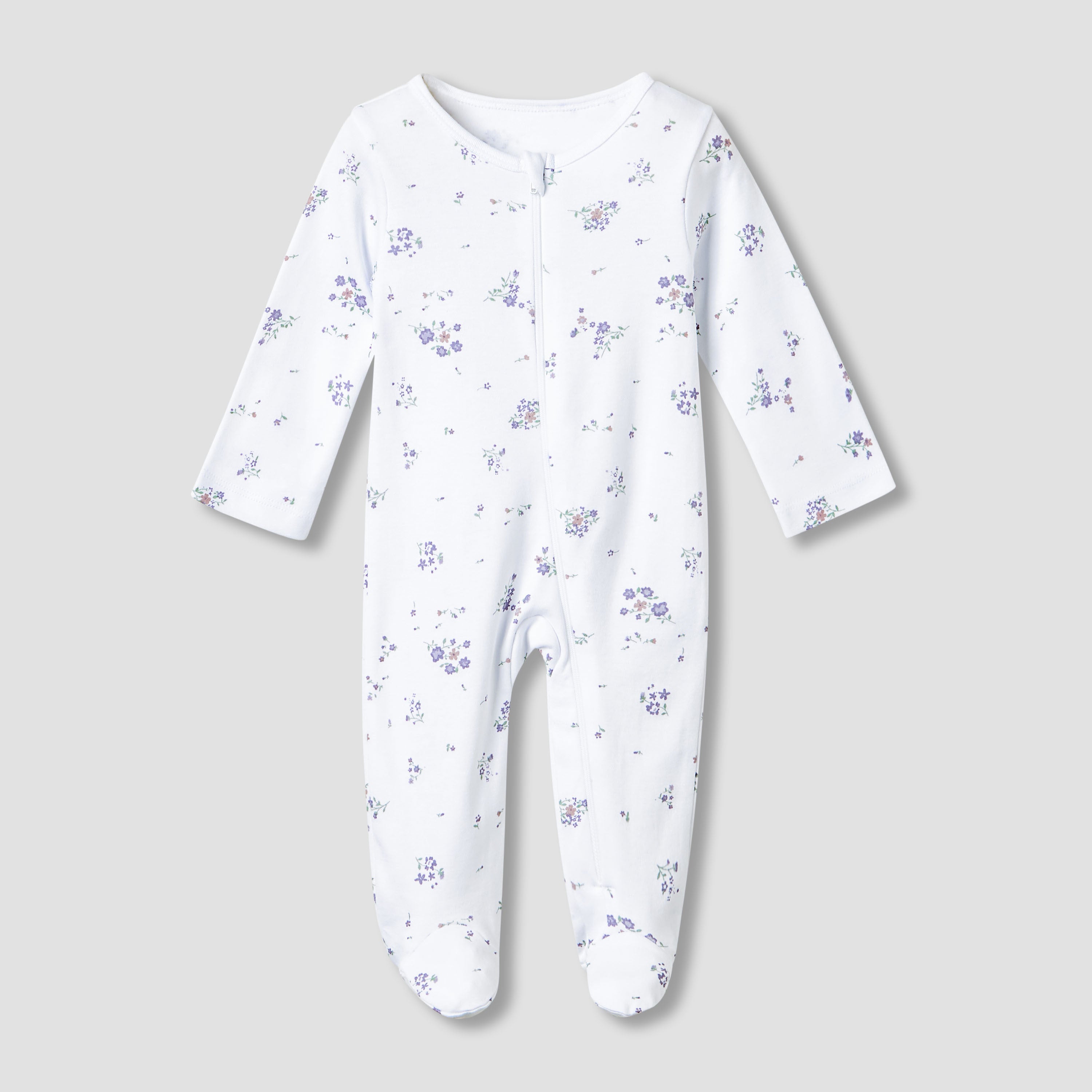 Juniors Cotton Round Neck Long Sleeves Sleepsuit with Fun Print, Set of 5