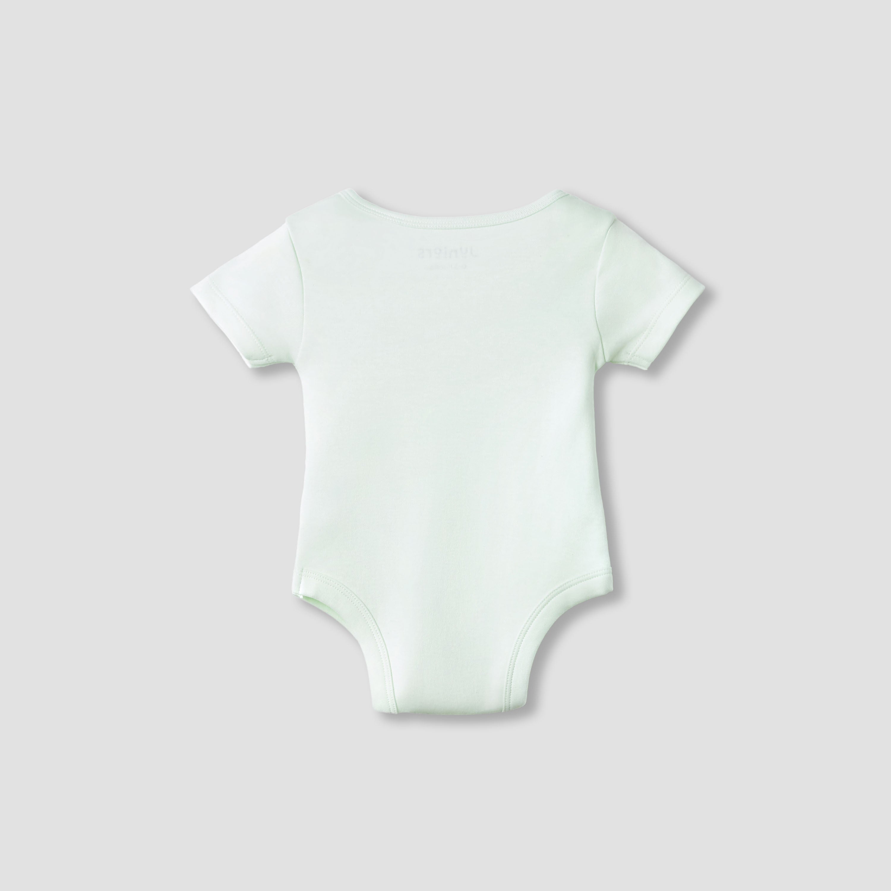 Juniors Round Neck Bodysuit with Snap Button Closure - Cotton - Short Sleeves