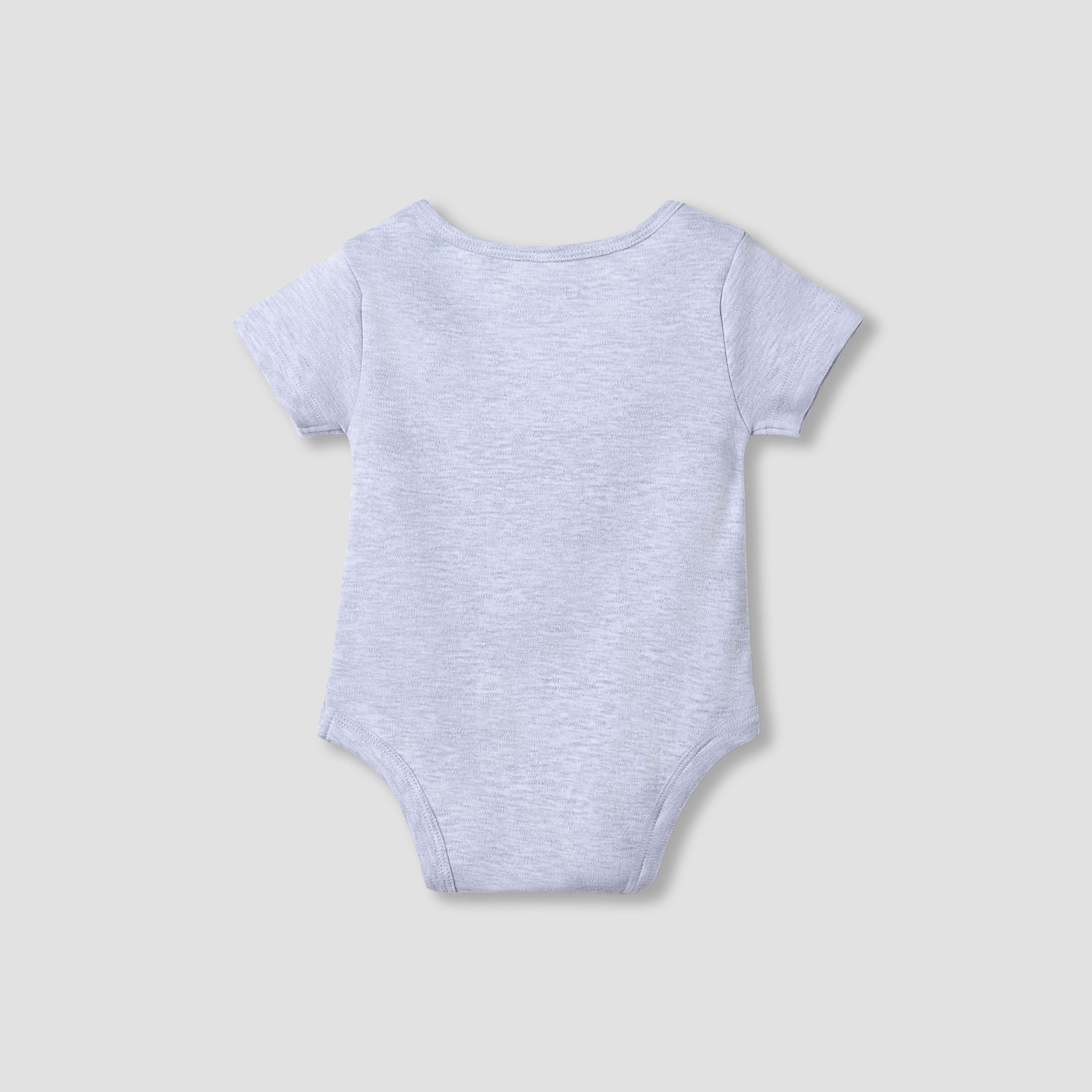 Juniors Round Neck Bodysuit with Snap Button Closure - Cotton - Short Sleeves