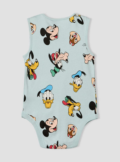 Pack of 3 Disney Crew Neck Sleeveless Bodysuit with Mickey Mouse and Friends Print-baby-boys-clothing-bodysuits-image-6