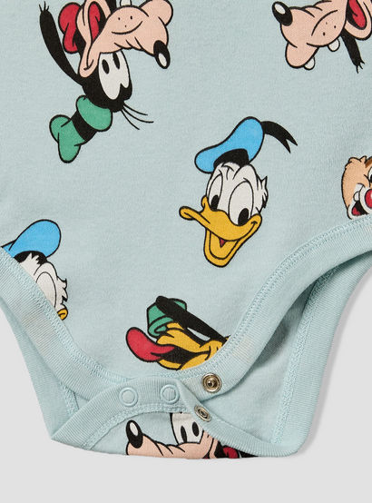 Pack of 3 Disney Crew Neck Sleeveless Bodysuit with Mickey Mouse and Friends Print-baby-boys-clothing-bodysuits-image-8