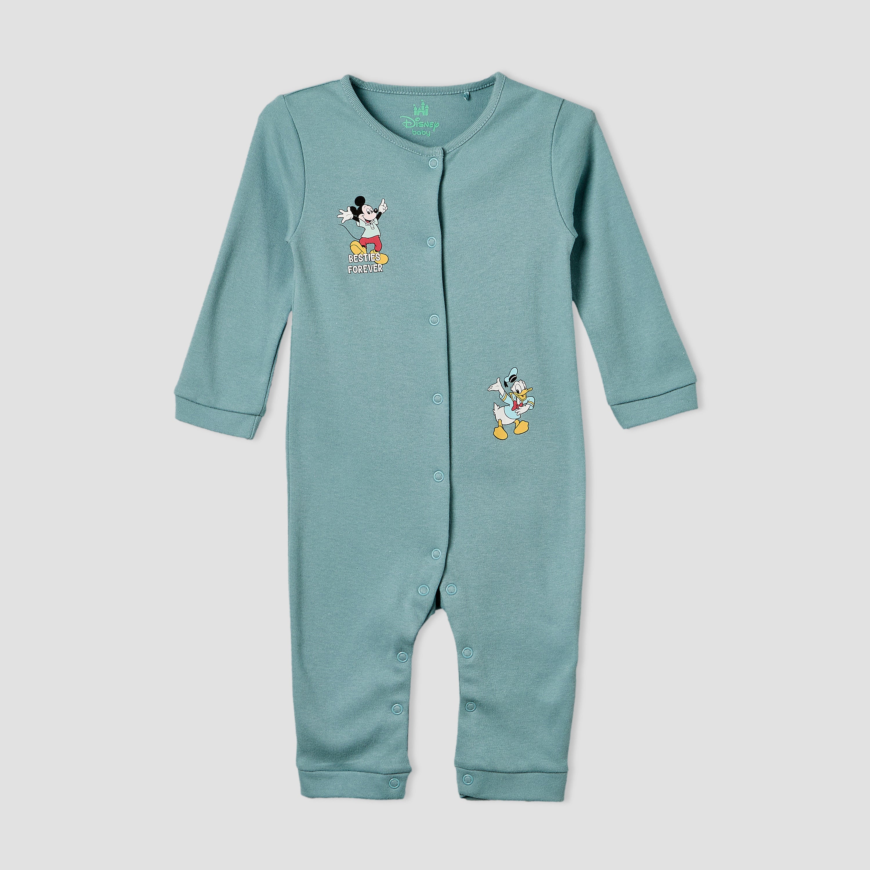 Set of 2 Disney Cotton Crew Neck Sleepsuit with Romper