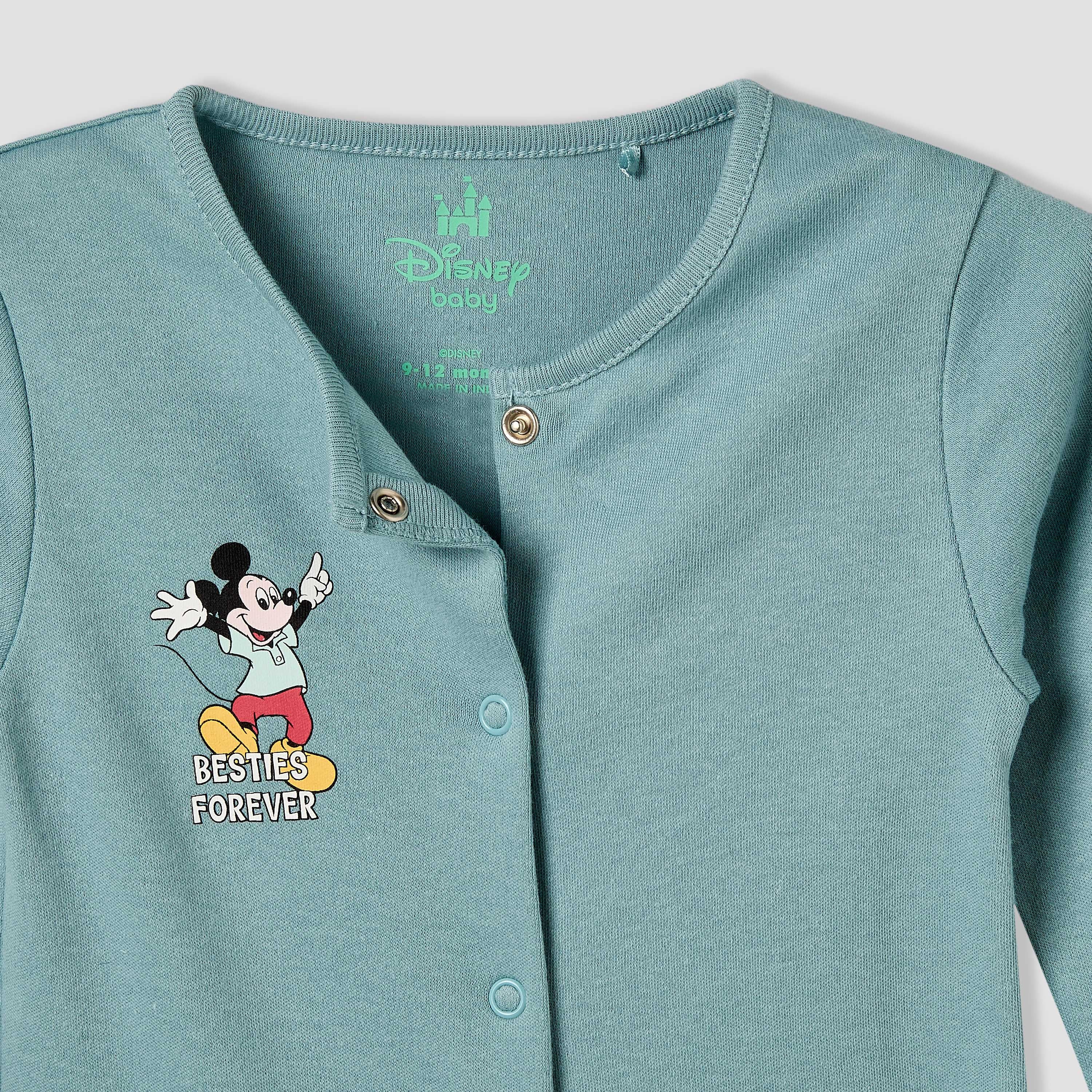 Set of 2 Disney Cotton Crew Neck Sleepsuit with Romper