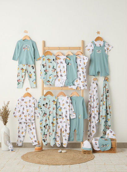 Pack of 2 Disney Cotton Crew Neck Long Sleeves Pyjama Set with Mickey Mouse and Friends Print-baby-boys-clothing-nightwear-pyjamasets-image-12