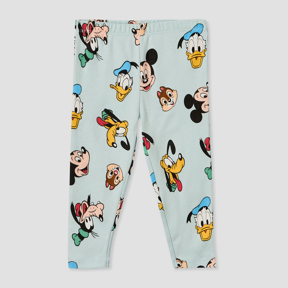 Pack of 2 Disney Cotton Crew Neck Long Sleeves Pyjama Set with Mickey Mouse and Friends Print