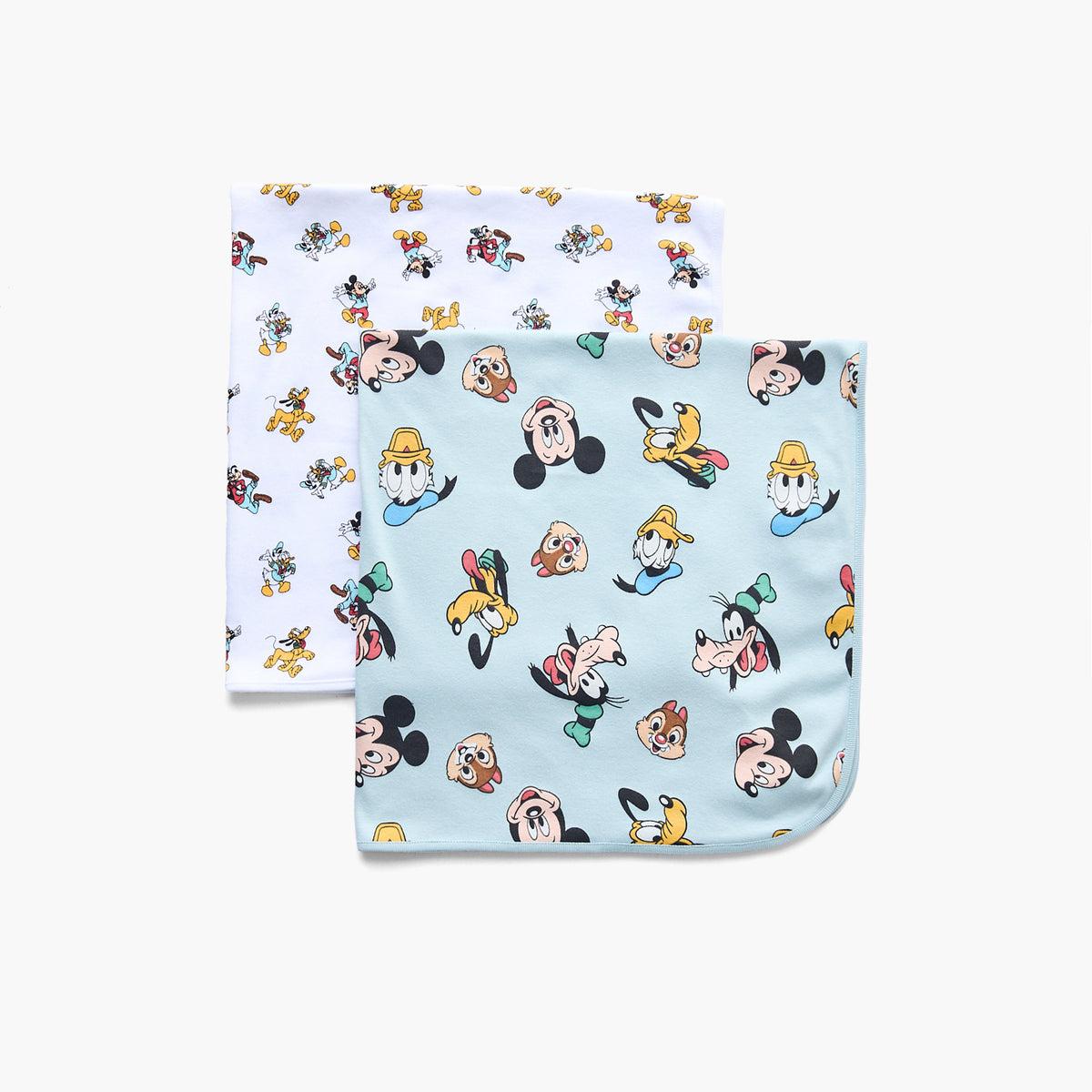 Pack of 2 Disney Receiving Blanket with Mickey Mouse and Friends Print