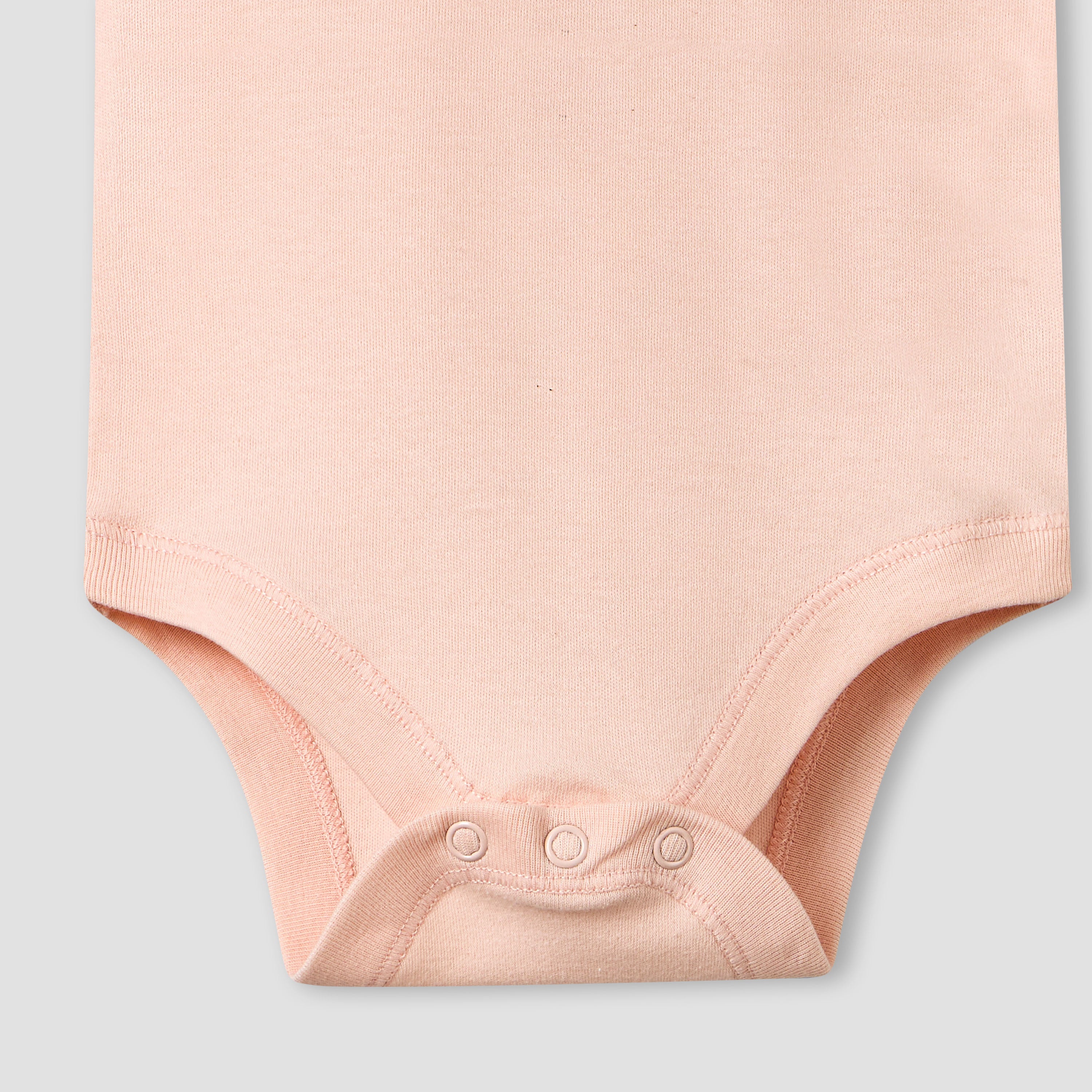 Pack of 3 Juniors Cotton Sleeveless Bodysuit with Snap Button Closure