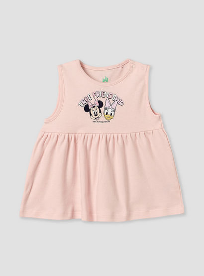 Pack of 2 Disney Round Neck Knee Length A-line Dress with Minnie Mouse Print-baby-girls-clothing-dressesandjumpsuits-image-3