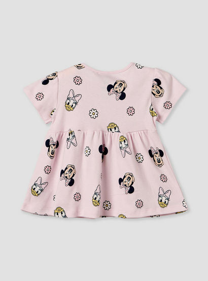 Pack of 2 Disney Round Neck Knee Length A-line Dress with Minnie Mouse Print-baby-girls-clothing-dressesandjumpsuits-image-4