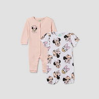 Set of 2 Disney Cotton Round Neck Sleepsuit with Romper-undefined-image-1