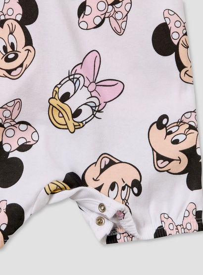 Disney Crew Neck Short Sleeves T-shirt and Dungaree Set with Minnie Mouse and Daisy Duck Print-baby-girls-clothing-setsandcoords-image-5