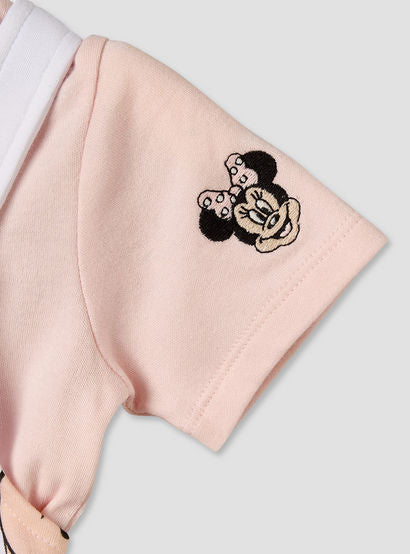 Disney Crew Neck Short Sleeves T-shirt and Dungaree Set with Minnie Mouse and Daisy Duck Print-baby-girls-clothing-setsandcoords-image-6