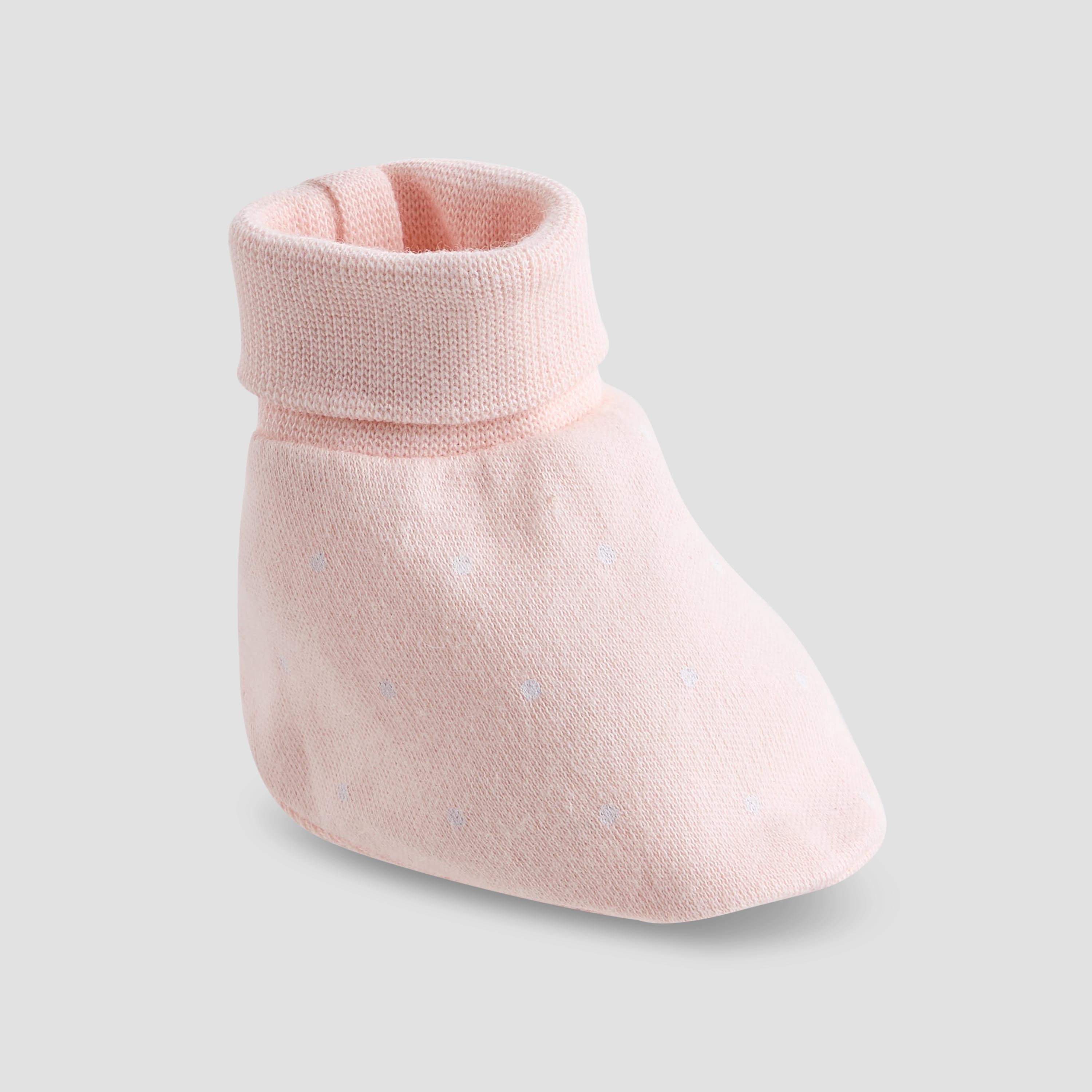 Pack of 2 Juniors Booties with Textured Hem