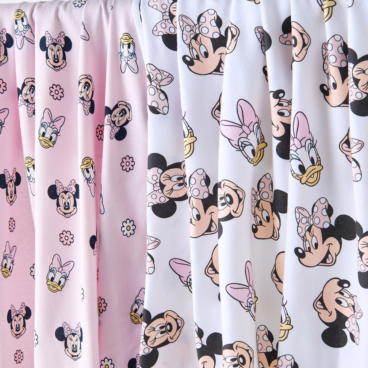 Pack of 2 Disney Receiving Blanket with Minnie Mouse and Daisy Duck Print