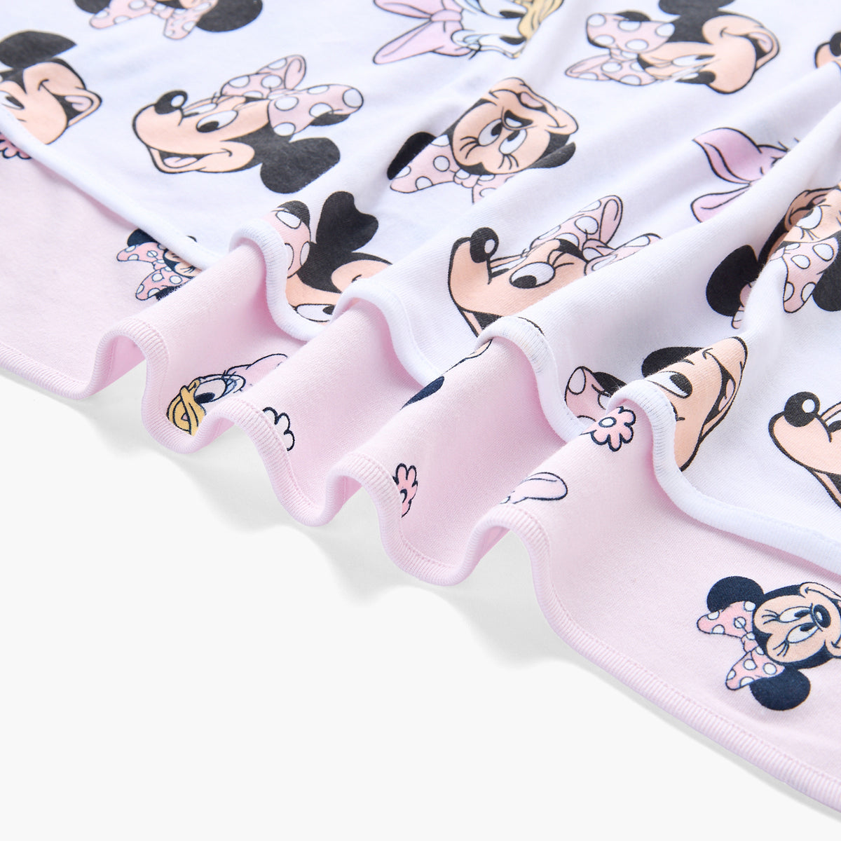 Pack of 2 Disney Receiving Blanket with Minnie Mouse and Daisy Duck Print