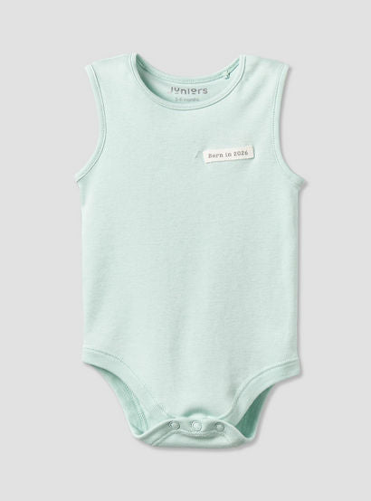 Pack of 3 Juniors Round Neck Sleeveless Bodysuit with Snap Button Closure-baby-girls-clothing-bodysuits-image-4