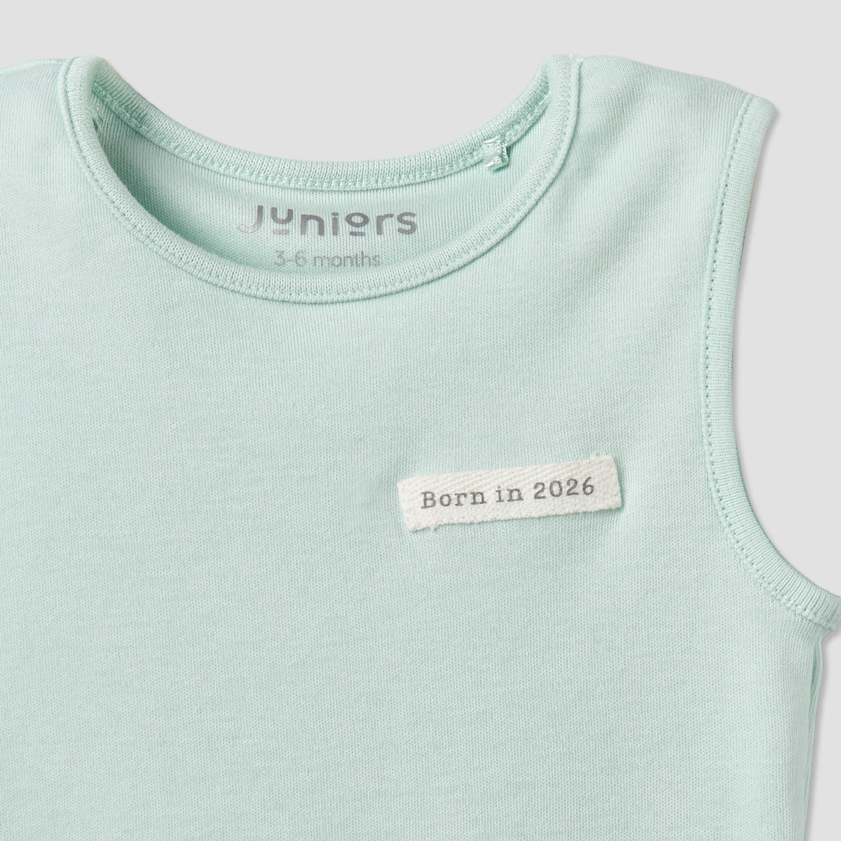 Pack of 3 Juniors Round Neck Sleeveless Bodysuit with Snap Button Closure