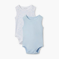 Juniors Sleeveless Bodysuit with Snap Button Closure - Set of 2-undefined-image-1