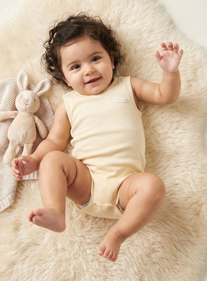 Pack of 3 Juniors Round Neck Sleeveless Bodysuit with Snap Button Closure-baby-girls-clothing-bodysuits-image-2