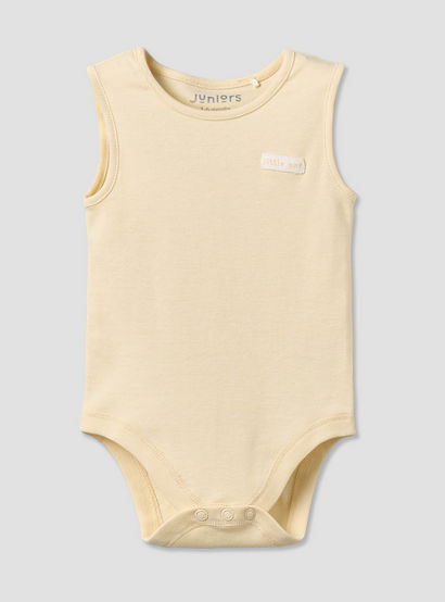 Pack of 3 Juniors Round Neck Sleeveless Bodysuit with Snap Button Closure-baby-girls-clothing-bodysuits-image-3